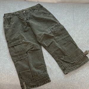 Sundance Cargo Crop Pants Womens Size 10 Boho Utility Outdoor Gorpcore Grunge